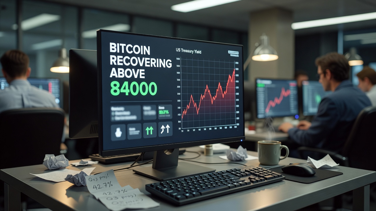 Bitcoin Recovers Above $84,000 as US Bond Yields Hit Multi-Year Highs